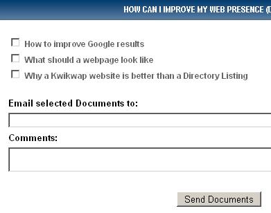 Links to documents explaining how you can improve your web presence SEO Guidelines